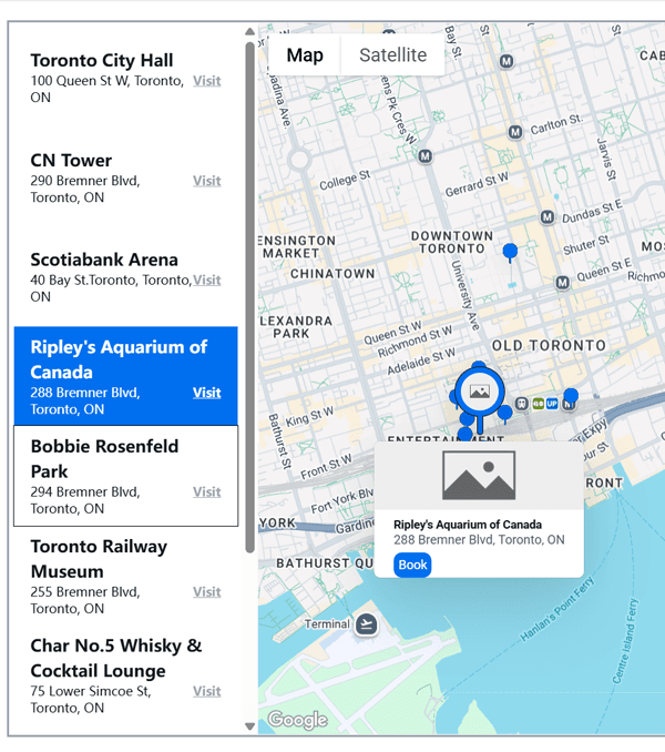 AddressList Map View – Google Maps Integration